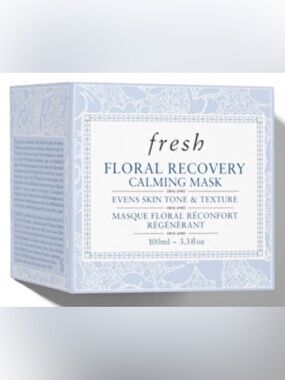 New fresh Floral Recovery Calming Mask - Light Blue